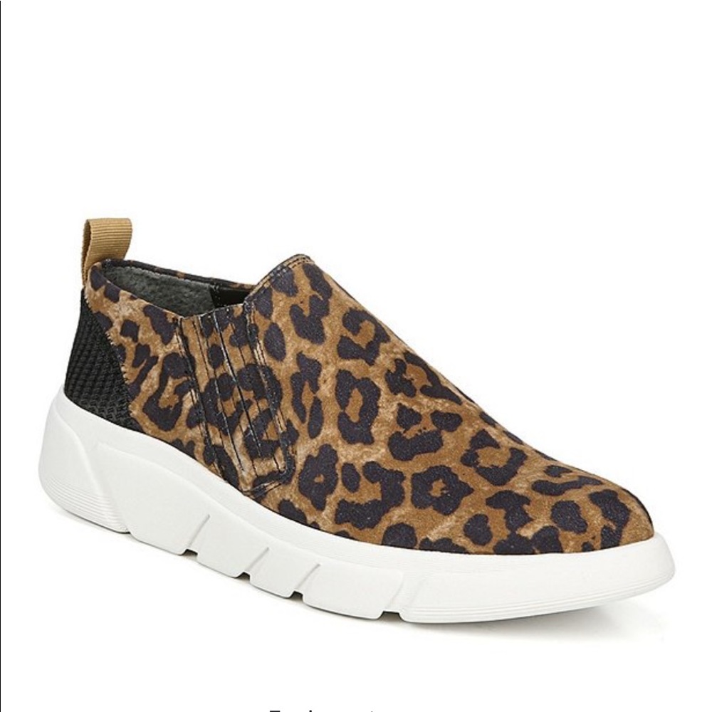 Franco Sarto Beil Casual Contemporary Comfort Slip On Sneakers Leopard Size 9.5